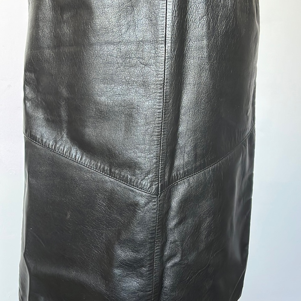 Leather Moto Pencil Skirt by Evan Davies Size 10 - Picture 5 of 11